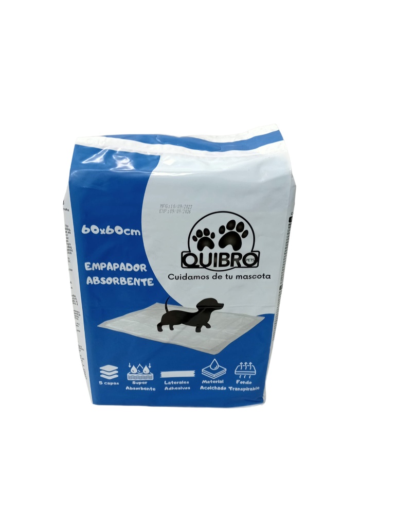 QUIBRO EMPAPADOR 60X60 40pz QBE002
