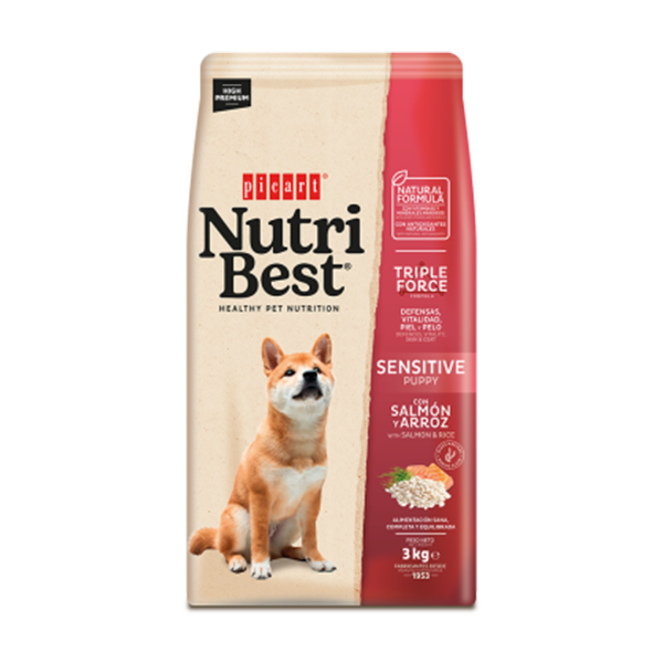 NUTRIBEST PUPPY SENSITIVE SALMON AND RICE 3KG