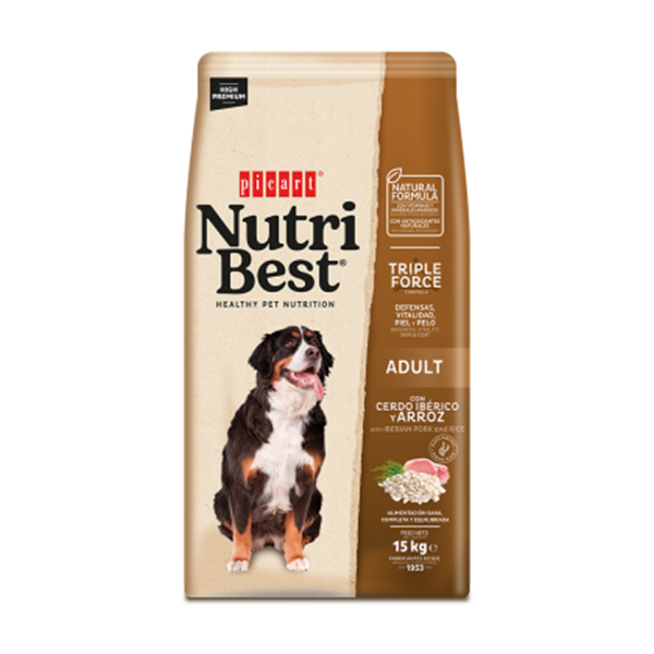 NUTRIBEST ADULT IBERIAN PORK AND RICE 15KG