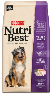 NUTRIBEST ADULT 7+ YEARS CHICKEN &amp; RICE 15KG
