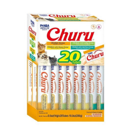 Churu Cat Variedades POLLO-20Tubos.Caja Amarilla.063503