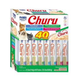 Churu Cat Variedades ATUN-40Tubos.Caja Verde