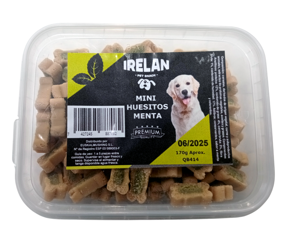 IRELAN MINI HUESITOS MENTA 170GR QB414