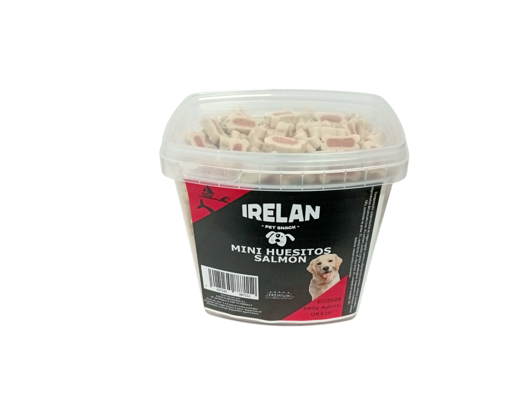 IRELAN MINI HUESITOS SALMON 580GR QB329