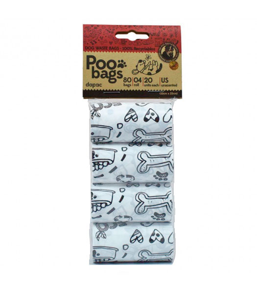 POO BAGS BOLSAS RECICLABLES BLANCA 726222