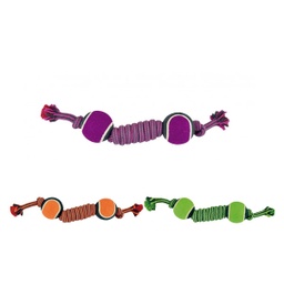 [8427458015936] N.Cuerda dental 2 pelotas bicolor 38cm PE80529