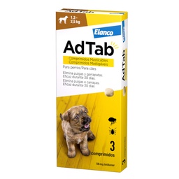 [5420036975441] ADTAB 56mg (1,3-2,5KG) Perro Masticable 3Comprimidos