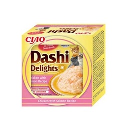 [4262365730664] Churu Cat Dashi Delight Pollo y Salmón 6ud.063558.-
