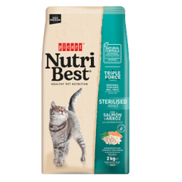 [8436011151998] NUTRIBEST CAT ADULT STERILISED SALMON &amp; RICE 8KG